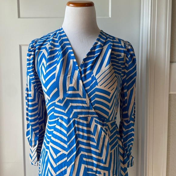 Anna Kay Geometric Print Flounce Hem Minna Dress - Picture 7 of 13